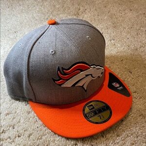 VINTAGE DENVER BRONCOS NEW ERA HAT CAP SZ 7 3/8
